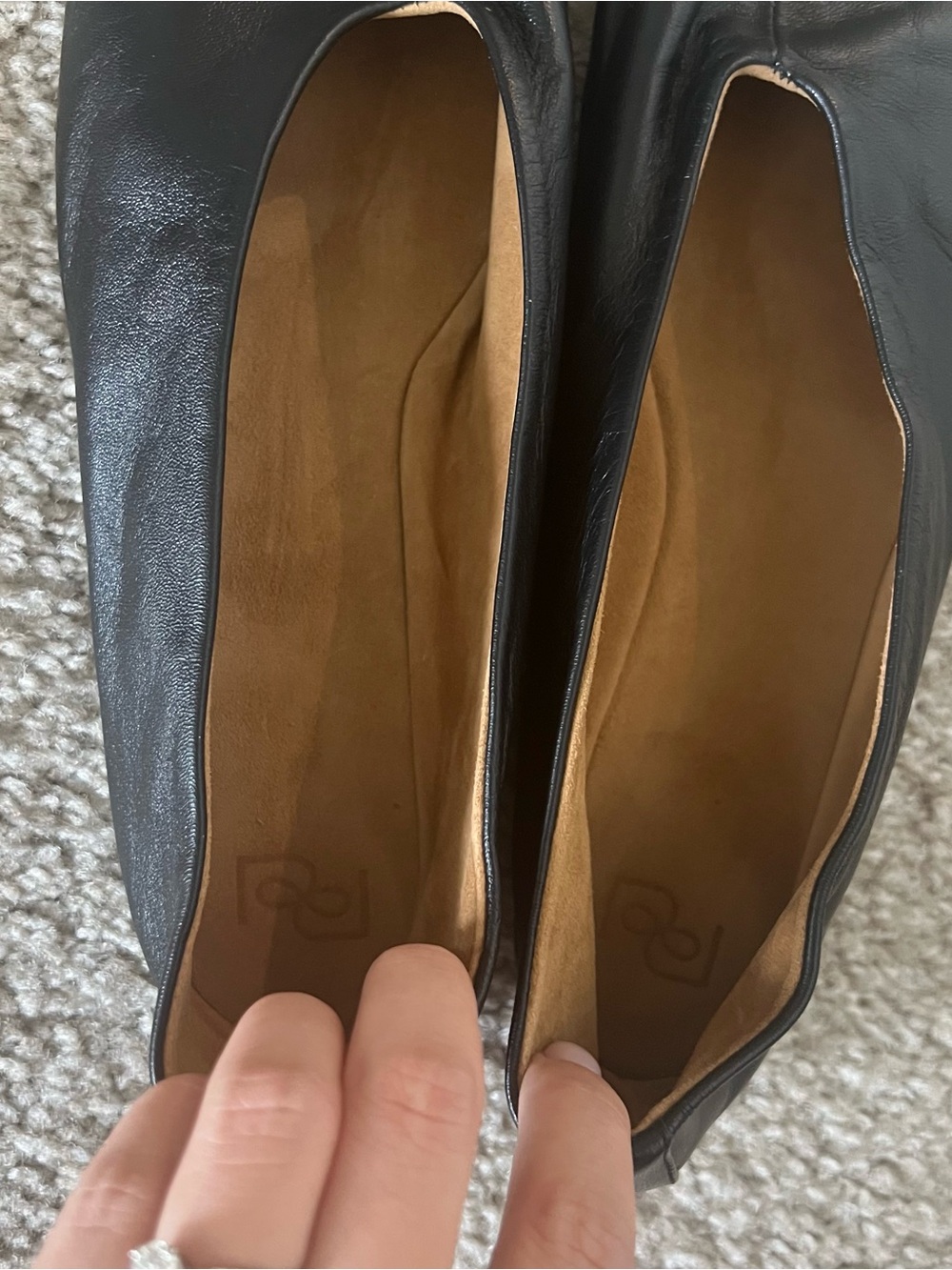 New Reformation Blaine Flat Black Leather Size 8 - Picture 5 of 10